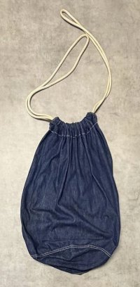 40'S アメリカ軍 デニム ランドリーバッグ バラックバッグ インディゴ (VINTAGE)
