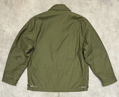 画像6: 80'S アメリカ軍 US NAVY "A-2" デッキジャケット ミリタリーグリーン (VINTAGE)