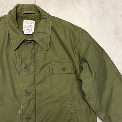 画像3: 80'S アメリカ軍 US NAVY "A-2" デッキジャケット ミリタリーグリーン (VINTAGE)