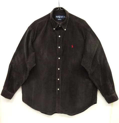 90'S RALPH LAUREN "BLAIRE" コーデュロイ BDシャツ BLACK (VINTAGE) 「L/S Shirt」 入荷し