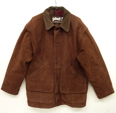 SCHOTT NYC 裏地ウール レザー カーコート ブラウン USA製 (USED) 「Jacket」 入荷しました。 - What's