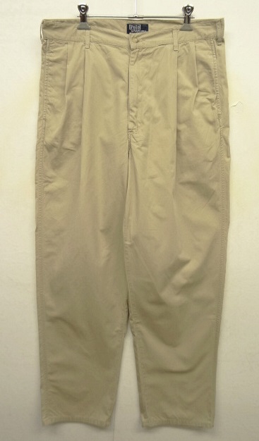 90'S RALPH LAUREN ツープリーツ チノパンツ ベージュ USA製 (VINTAGE) 「Bottoms」 入荷しました