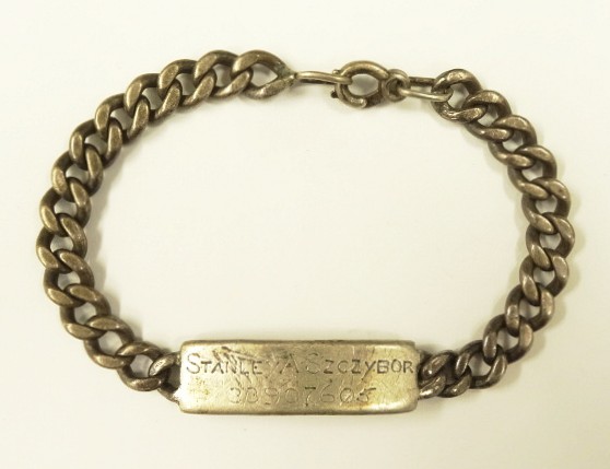 40〜50'S アメリカ軍 "USNR刻印入り" スターリングシルバー ミリタリー IDプレート チェーンブレスレット シルバー (VINTAGE) 「Accessorie」入荷しました。
