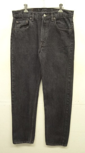 80'S LEVIS 505 デニム 先染めブラック W34L30 USA製 (VINTAGE) 「Bottoms」入荷しました。