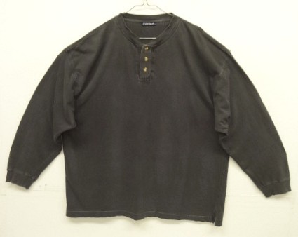 90'S PURITAN ヘンリーネック 長袖 Tシャツ フェードブラック (VINTAGE) 「T-Shirt」入荷しました。