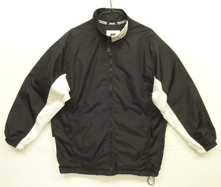 90'S NIKE 白タグ 裏地付き ナイロンジャケット ブラック/ホワイト (VINTAGE) 「Jacket」入荷しました。