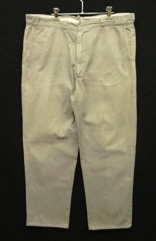 60'S BOAT SAIL CLOTH "SANFORIZED" コットン100% ワークパンツ TALON製アルミジップ USA製 (VINTAGE) 「Bottoms」入荷しました。