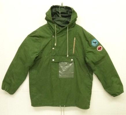 70'S UNKNOWN ユーロワーク 中綿入り プルオーバージャケット ダークグリーン (VINTAGE) 「Jacket」入荷しました。