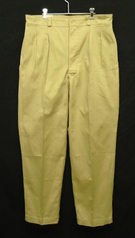 50'S フランス軍 M52 プリーツ入り チノパンツ ベージュ 45 (DEADSTOCK) 「Bottoms」入荷しました。
