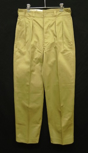 50'S フランス軍 M52 プリーツ入り チノパンツ ベージュ 80M (DEADSTOCK) 「Bottoms」入荷しました。