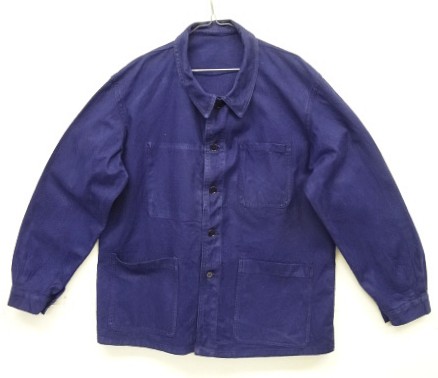 60'S フランス軍 "ST JAMES製" ワークジャケット カバーオール インクブルー (VINTAGE) 「Jacket」入荷しました。