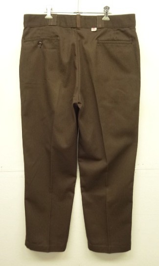 80'S DICKIES 874 チビタグ ワークパンツ ブラウン W38L31 USA製 (VINTAGE) 「Bottoms」入荷しました。