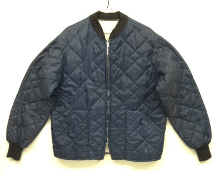 70'S UNKNOWN 裏地サーマル キルティングジャケット ネイビー SIMCOアルミジップ (VINTAGE) 「Jacket」入荷しました。