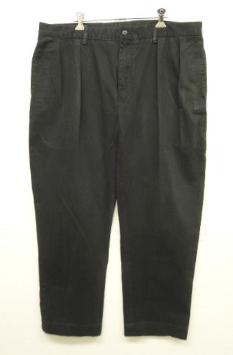 90'S RALPH LAUREN "ETHAN PANT" ツープリーツ チノパンツ ブラック (VINTAGE) 「Bottoms」入荷しました。