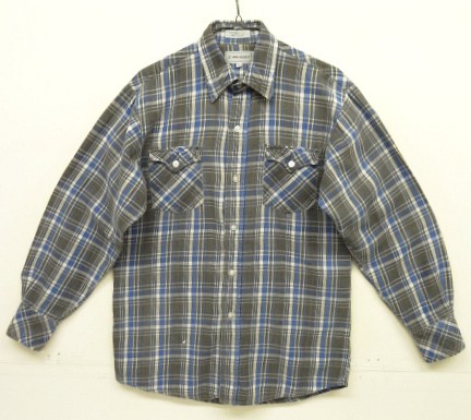 80'S VAN HEUSEN コットン100% 長袖 フランネルシャツ チェック柄 (VINTAGE) 「L/S Shirt」入荷しました。