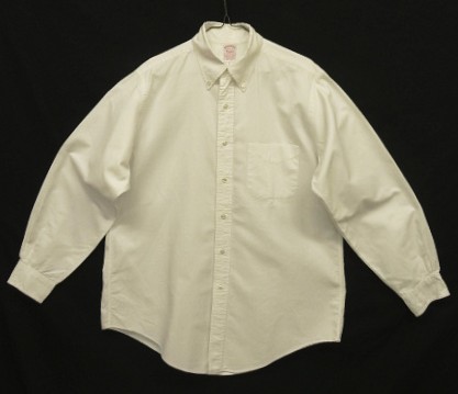 90'S BROOKS BROTHERS "MAKERS" オックスフォード BDシャツ ホワイト USA製 (VINTAGE) 「L/S Shirt」入荷しました。