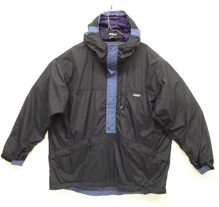 90'S PATAGONIA "BACK BOWL ANORAK" ナイロン アノラック ブラック/ブルー/パープル (VINTAGE) 「Jacket」入荷しました。
