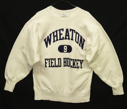 80'S CHAMPION "三段プリント" トリコタグ リバースウィーブ ホワイト USA製 (VINTAGE) 「Sweat Shirt」入荷しました。
