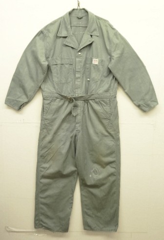 50'S HERCULES ヘリンボーンツイル オールインワン カバーオール TALONジップ グレー系カーキ (VINTAGE) 「Bottoms」入荷しました。