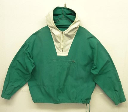 90'S J.CREW 旧タグ コットン カラーブロック アノラックパーカー ホワイト/グリーン (VINTAGE) 「Jacket」入荷しました。