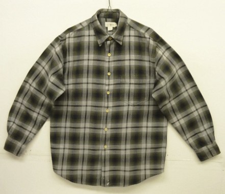 90'S J.CREW 旧タグ コットン100% 長袖シャツ オンブレチェック マカオ製 (VINTAGE) 「L/S Shirt」入荷しました。