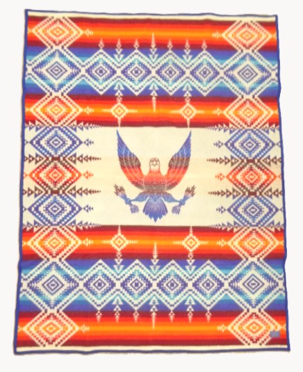 PENDLETON "BEAVER STATE" 大判 ウールラグ ネイティブ柄 203cm x 155cm USA製 (VINTAGE) 「Accessorie」入荷しました。