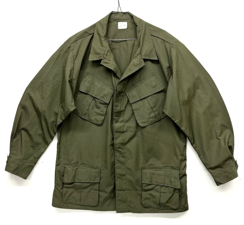 60'S アメリカ軍 US ARMY "JUNGLE FATIGUE" リップストップ ファティーグジャケット L-LONG (DEADSTOCK) 「Jacket」入荷しました。