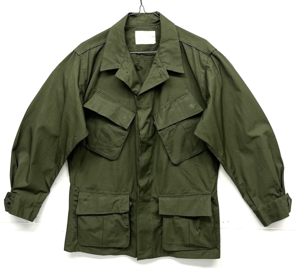 70'S アメリカ軍 US ARMY "JUNGLE FATIGUE" リップストップ ファティーグジャケット S-SHORT (DEADSTOCK) 「Jacket」入荷しました。