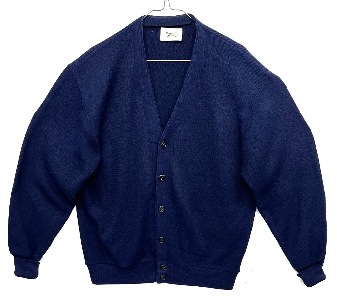 70'S JC PENNEY "THE FOX SWEATER" アクリル カーディガン ネイビー (VINTAGE) 「Knit」入荷しました。