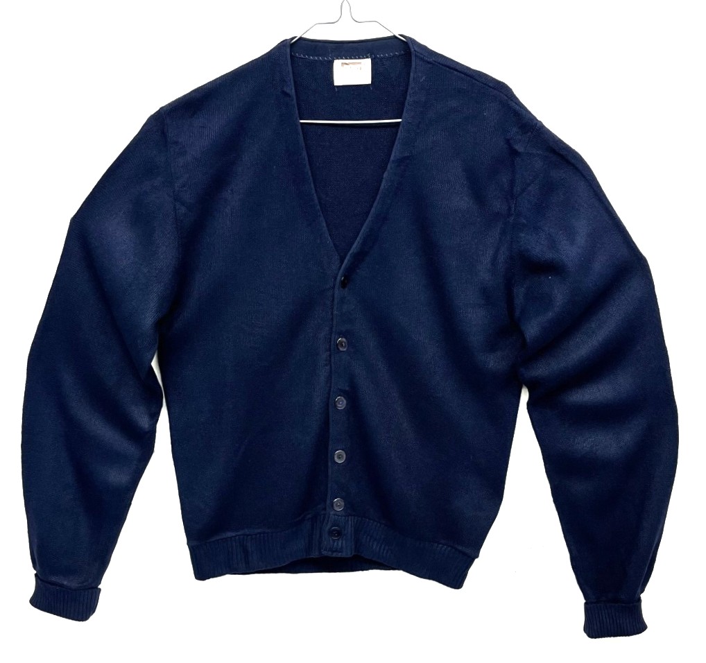 70'S MONTGOMERY WARD アクリル カーディガン ネイビー (VINTAGE) 「Knit」入荷しました。