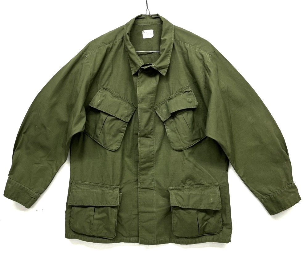 60'S アメリカ軍 US ARMY "JUNGLE FATIGUE" リップストップ ファティーグジャケット M-SHORT (VINTAGE) 「Jacket」入荷しました。
