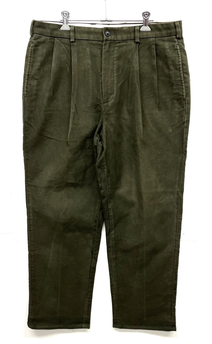 00'S BROOKS BROTHERS "ELLIOT" ツープリーツ モールスキンパンツ オリーブ (VINTAGE) 「Bottoms」入荷しました。