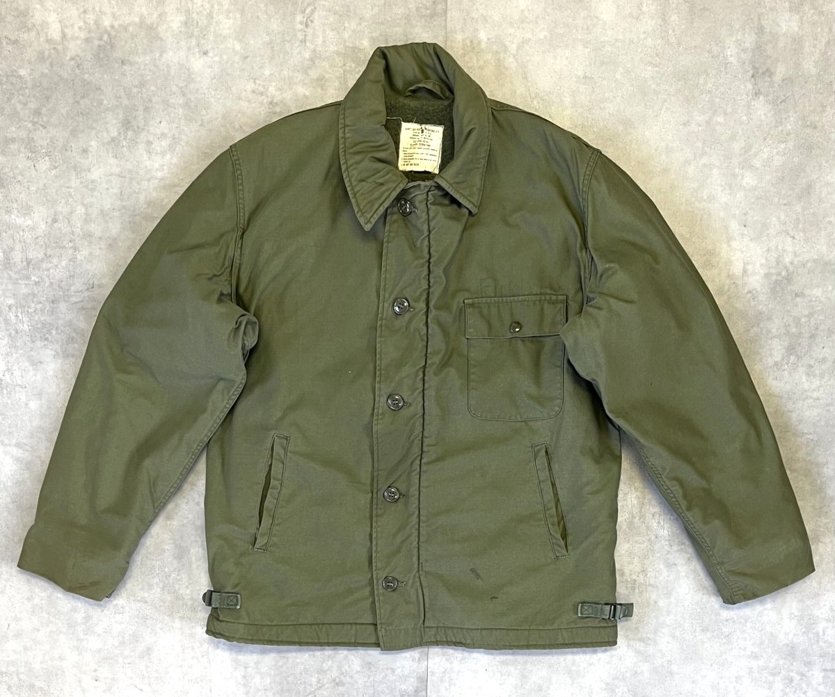 70'S アメリカ軍 US NAVY "A-2" 背面ステンシル デッキジャケット ミリタリーグリーン (VINTAGE) 「Jacket」入荷しました。