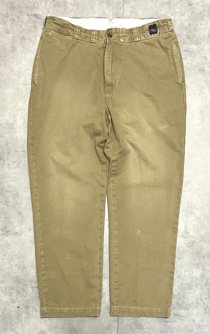 90'S RALPH LAUREN "犬ロゴ" ノープリーツ チノパンツ タン (VINTAGE) 「Bottoms」入荷しました。