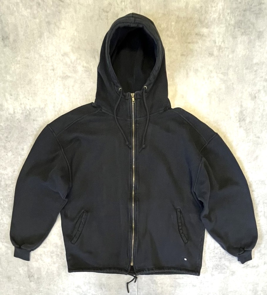 90'S RUSSELL ATHLETIC "HIGH COTTON" フルジップ スウェットパーカー ブラック USA製 (VINTAGE) 「Parka」入荷しました。