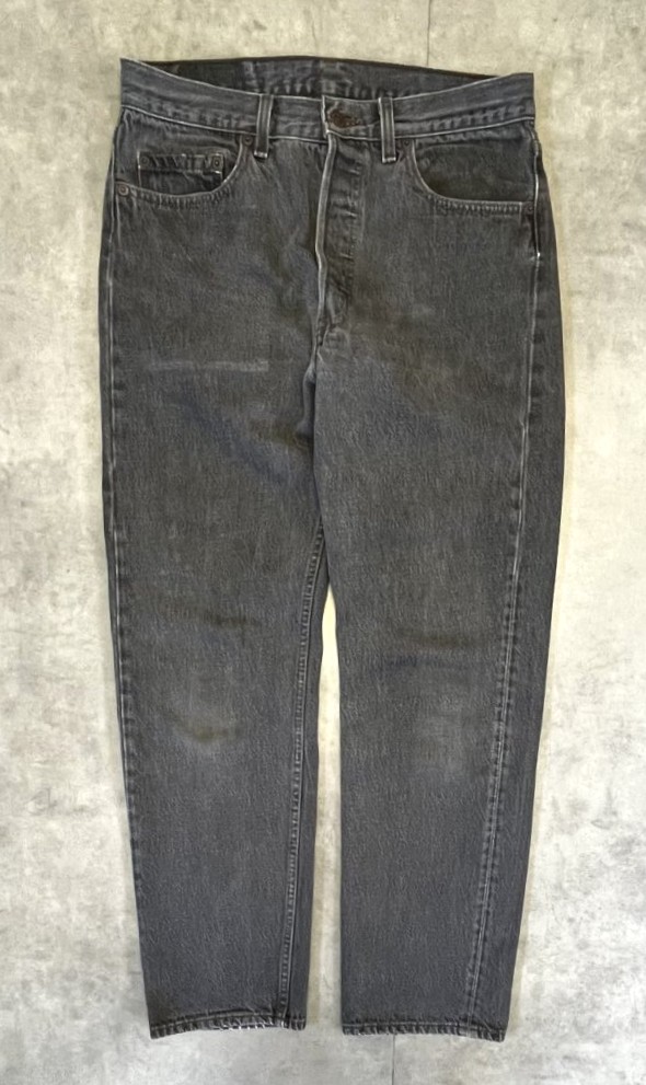 90'S LEVIS 501 デニム 先染めブラック W33L30 USA製 (VINTAGE) 「Bottoms」入荷しました。
