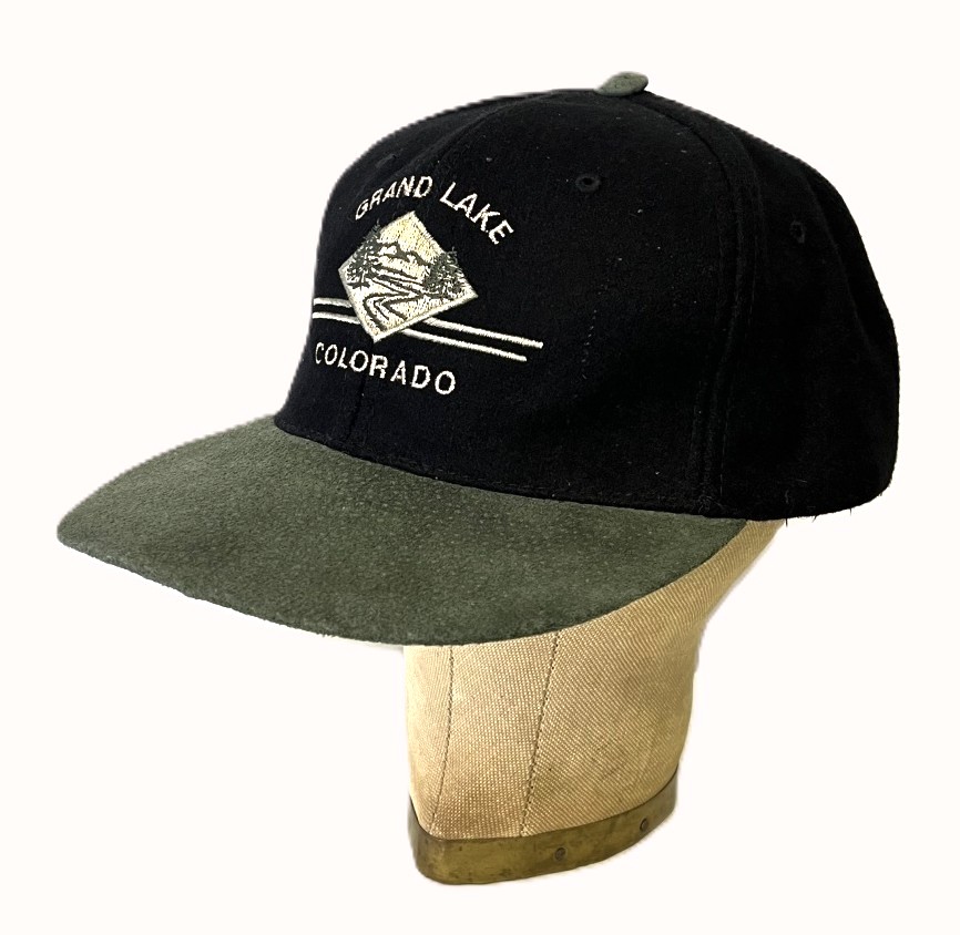 GRAND LAKE COLORADO ウール/レザー 6パネル ベースボールキャップ ブラック/オリーブ (VINTAGE) 「Cap」入荷しました。