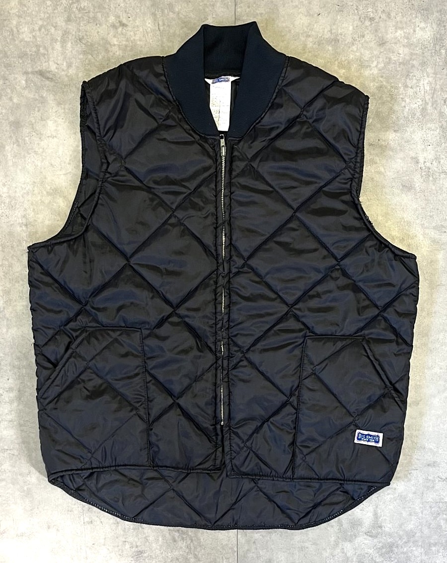 80'S BIG SMITH 三角タグ キルティングベスト ブラック USA製 (MINT CONDITION) 「No Sleeve」入荷しました。
