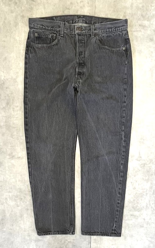 90'S LEVIS 501 デニム 先染めブラック W38L30 USA製 (VINTAGE) 「Bottoms」入荷しました。