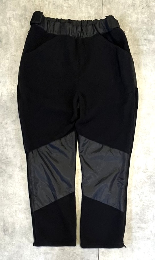 KENYON サイドジップ付き フリースxナイロン パンツ ブラック USA製 (VINTAGE) 「Bottoms」入荷しました。