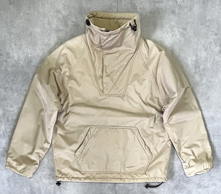 00'S J.CREW 旧タグ コットン/ナイロン 裏地フリース アノラック ベージュ (VINTAGE) 「Jacket」入荷しました。
