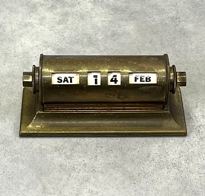 PARK SHERMAN ブラス製 デスクトップ パーペチュアルカレンダー (VINTAGE) 「Antique Goods」入荷しました。