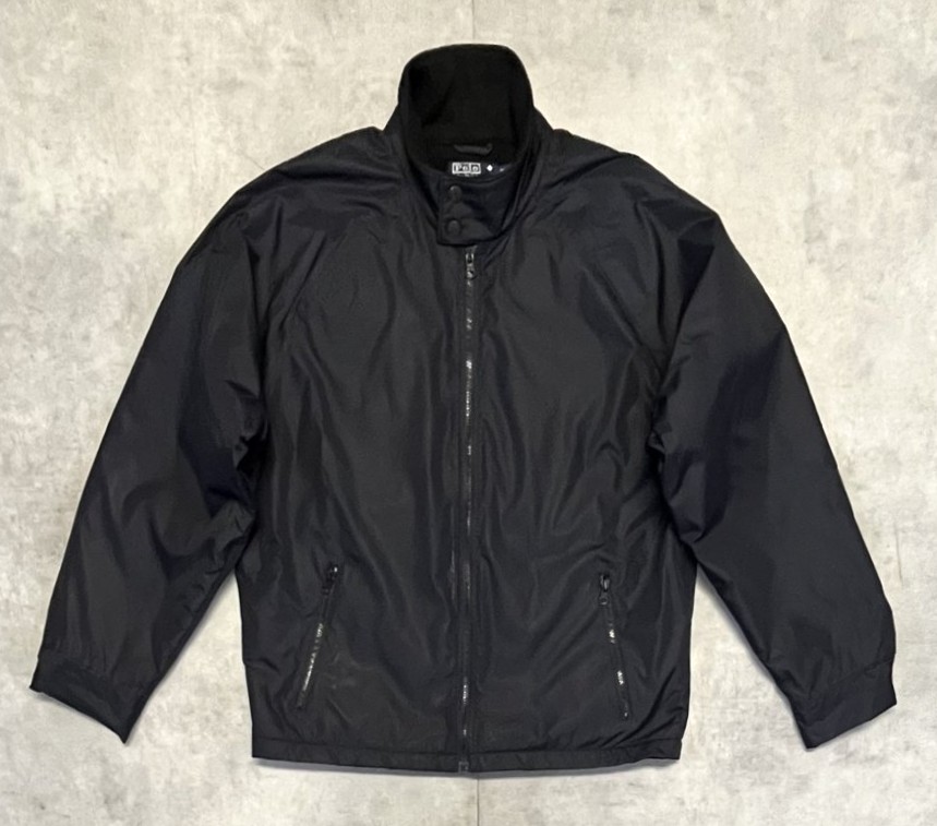 90'S RALPH LAUREN ロゴ無し 裏地フリース ナイロン ドリズラージャケット ブラック (VINTAGE) 「Jacket」入荷しました。