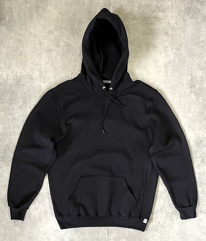 RUSSELL ATHLETIC "DRI-POWER" 前Vガゼット付き プルオーバーパーカー ブラック (NEW) 「Parka」入荷しました。