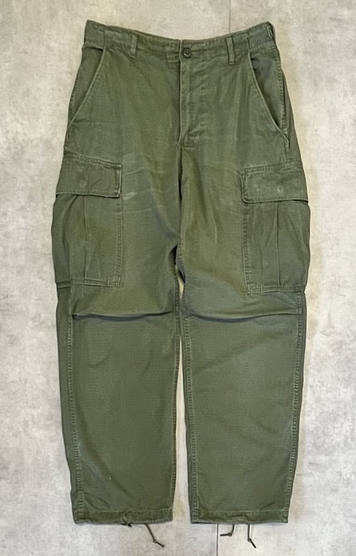 60'S アメリカ軍 US ARMY "JUNGLE FATIGUE" カーゴパンツ S-R (VINTAGE) 「Bottoms」入荷しました。