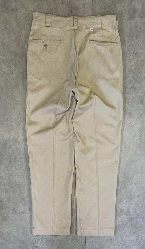 70'S DICKIES 874 チビタグ ワークパンツ ベージュ W34L30 TALONアルミジップ USA製 (VINTAGE) 「Bottoms」入荷しました。