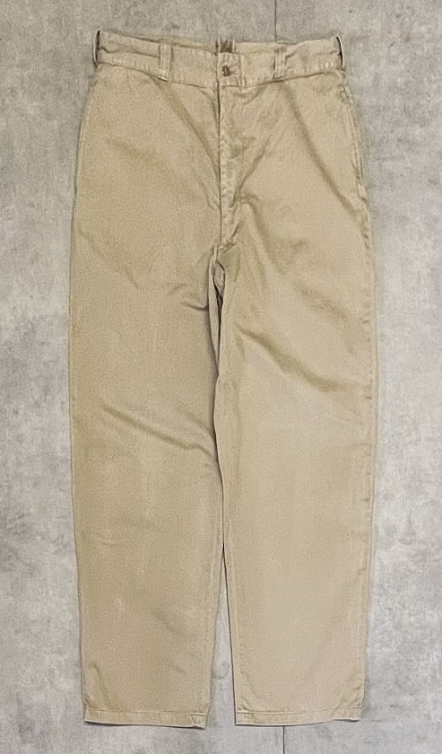 60'S アメリカ軍 US ARMY コットン100% チノパンツ RAPIDブラスジップ (VINTAGE) 「Bottoms」入荷しました。