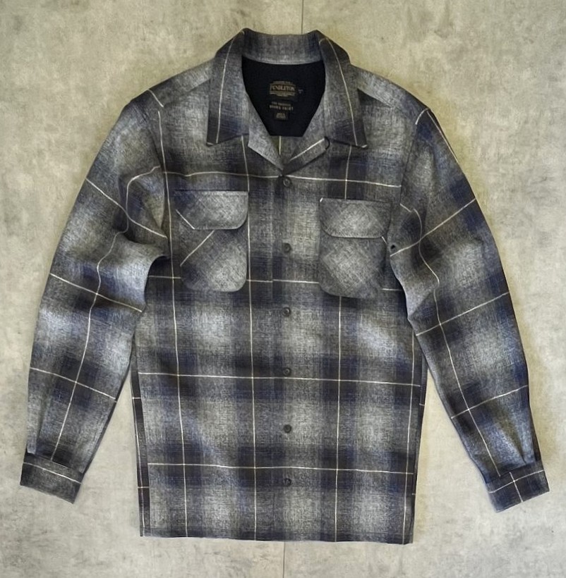 00'S PENDLETON "BOARD SHIRT" ウール オープンカラーシャツ オンブレチェック (DEADSTOCK) 「L/S Shirt」入荷しました。