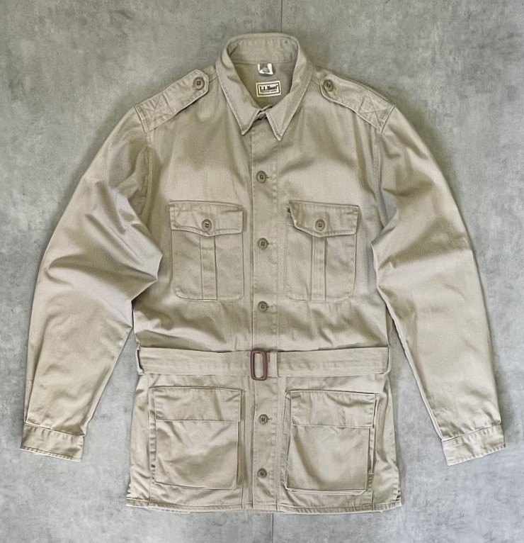 90'S LL Bean サファリジャケット ベージュ USA製 (VINTAGE) 「Jacket」入荷しました。