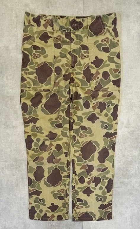 70'S DUXBAK ベイカーパンツ 42TALONジップ ダックハンターカモ (VINTAGE) 「Bottoms」入荷しました。
